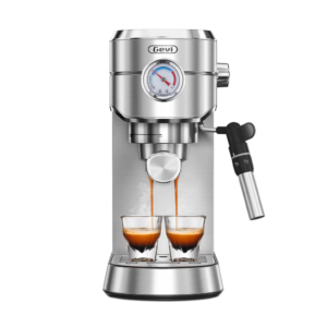 Compact Espresso Coffee Machine with Milk Steam Wand ECMA0